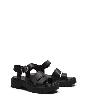 Timberland Stone Street Black Full Grain Sandals