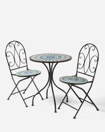 Peacock Mosaic Bistro Set