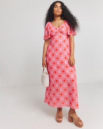 Twisted Wunder Cordelia Sweetheart Neck Midaxi Dress