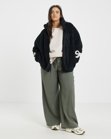 Black Teddy with Bow Sleeve Detail