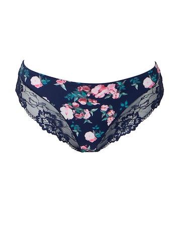 Pretty Secrets Adrianne Floral Midi Brief Knickers