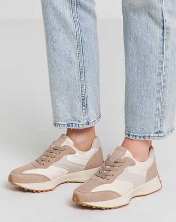 Akira Suede Retro Runner Trainer Extra Wide EEE Fit