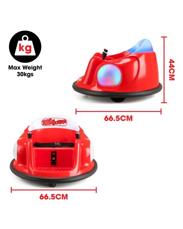 Xootz Kids Electric Bumper Car Ride-On - Red