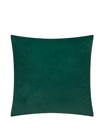 Paoletti Evoke Cut Velvet Large Cushion Cover - Emerald