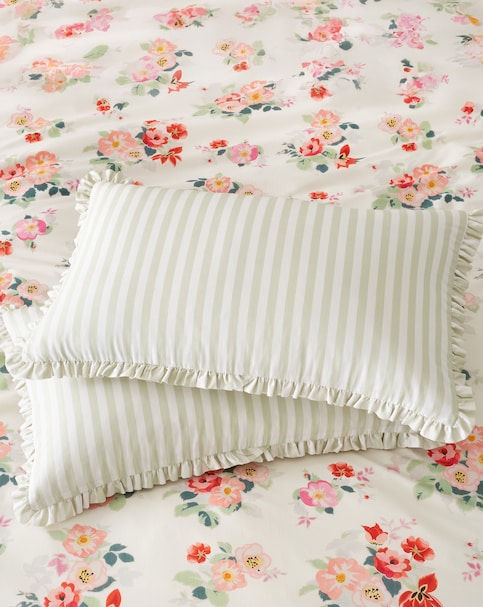 Cath Kidston Canopy Stripe 100% Cotton Pillowcase Pair