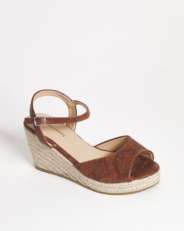 Peep Toe Espadrille E Fit