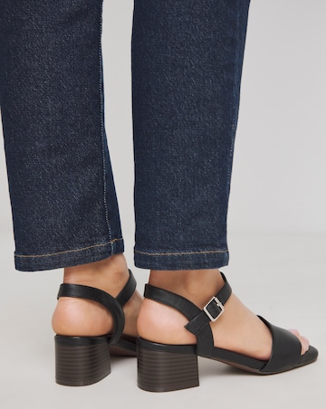 Simply Be Marseille Low Block Heel Barely There Sandals - Wide Fit (E)