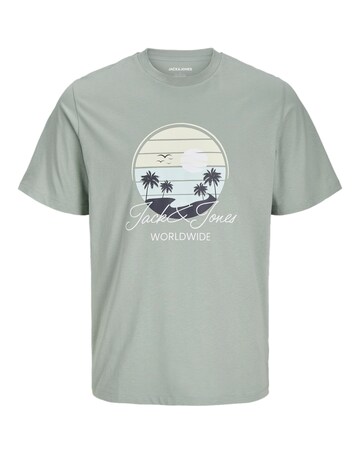 Jack & Jones Palm Graphic T-Shirt - Green