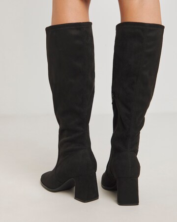 Chana Heeled Stretch Boots - Extra Wide Fit (EEE) Curvy/Super Curvy Calf