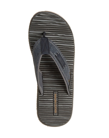 Skechers Quill Canvas Thong Sandal - Navy