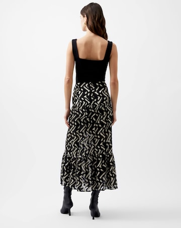 French Connection Diandra Satin Burnout Skirt