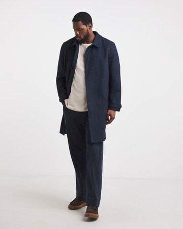 Faux Wool Mac with Cuff Tabs