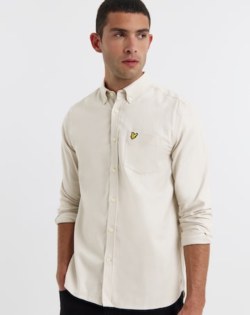 Lyle & Scott Long Sleeve Flannel Shirt - Putty