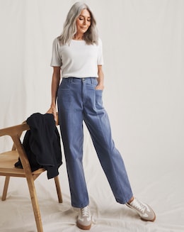 Julipa Pure Cotton Tapered Cord Trouser