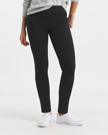 Simply Be Bella Black Pull On Slim Leg Jeggings