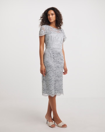Joanna Hope Lace Shift Dress