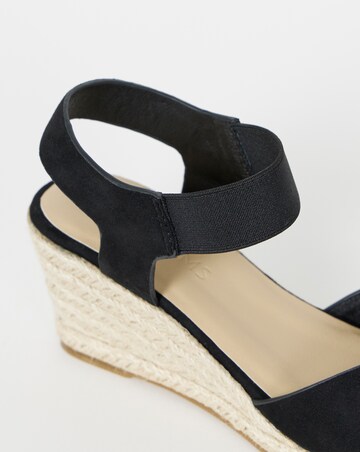 Sariah Two Part Espadrille Wedge Sandals - Extra Wide Fit (EEE)