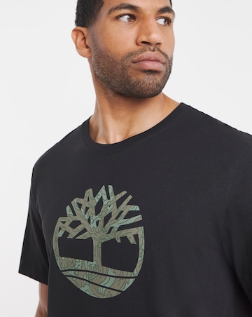 Timberland Kennebec River Tree Logo Black T-Shirt - Black