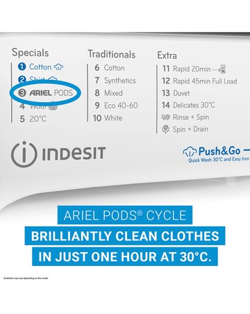 Indesit BWE 91496X WV UK 9kg, 1400rpm Washing Machine - White + Install