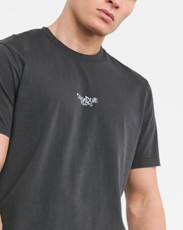 Garment Washed Paradise Palms Graphic Tshirt Long