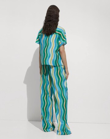 Mango Mykonos Wavy Stripe Trousers