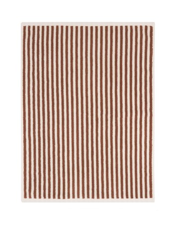 Yard Hebden Stripe Cotton Bathmat - Pecan