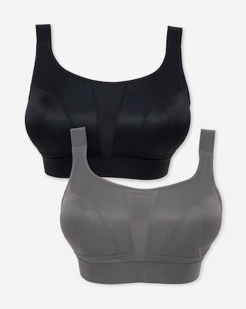 Pretty Secrets (2 Pack) Medium Control Sports Bras