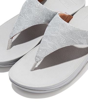 Fitflop Lulu Glitter Splash Toe Post Flip Flops D Fit