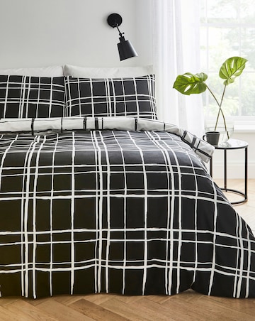 Wilson Black Check Duvet Cover Set