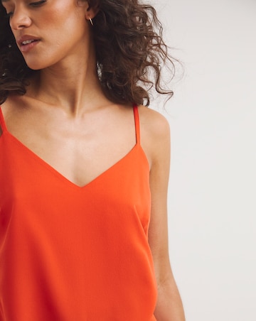 Red Print Strappy Cami