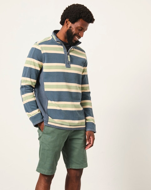 FatFace All Over Stripe Airlie Sweatshirt - Blue Multi