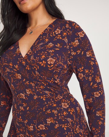 Joe Browns Joe's Favourite Purple Wrap Maxi Jersey Dress