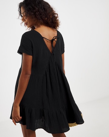 Beach To Beach Cheese Cloth Mini Beach Dress