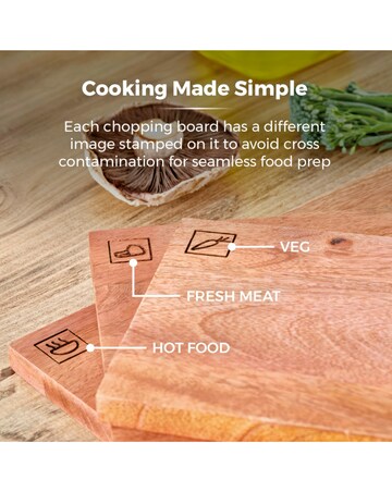 Tower 3 Piece Mango Wood Chopping Board Set