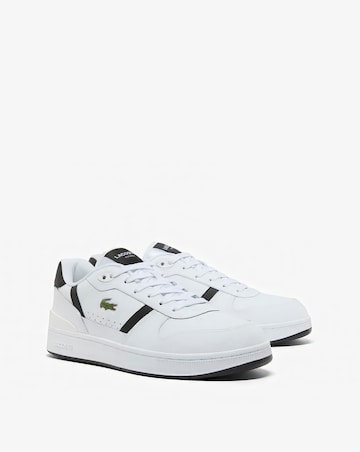 Lacoste T-Clip Set Leather Trainer - White/Black