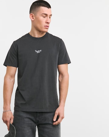 Garment Washed Paradise Palms Graphic Tshirt Long