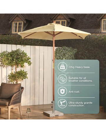 VonHaus Square Granite Heavy Duty Parasol