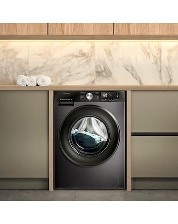 Hisense 3S Series WF3S9043BB3 WiFi-enabled 9kg 1400 Spin Washing Machine - Black