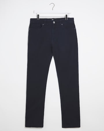 Union Navy Straight Stretch Gabardine Jeans