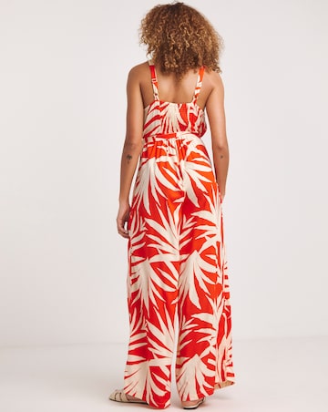 Wide Leg Strappy Jumpsuit