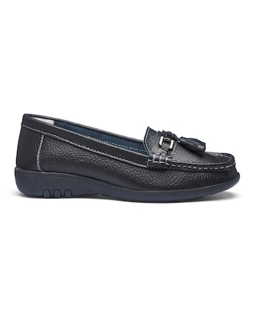Samara Leather Tassel Detail Loafers - Ultra Wide Fit (EEEEE)