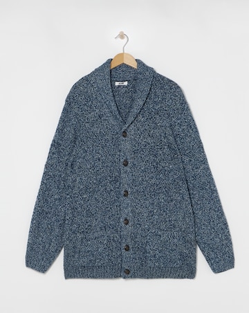 Blue Twist Wool Cardigan