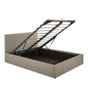 Hayden Faux Leather Ottoman Bed Frame