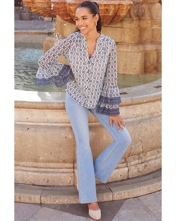 Sosandar Abstract Blouse