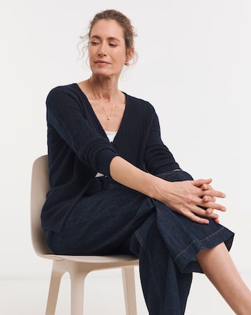 Ribbed Tie Front Cardigan