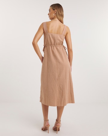 Nobody's Child Zainub Gingham Midi Dress