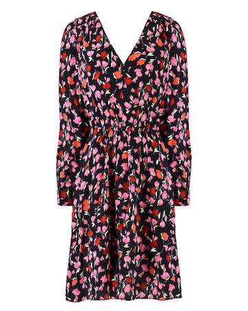 Ro&Zo Ditsy Rose Keyhole Dress