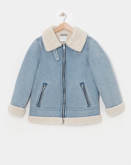 Denim Shearling Jacket
