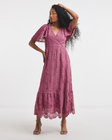 Maya Deluxe Lace Midi Dress