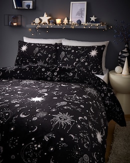 Moon &amp; Stars Fleece Duvet Set
